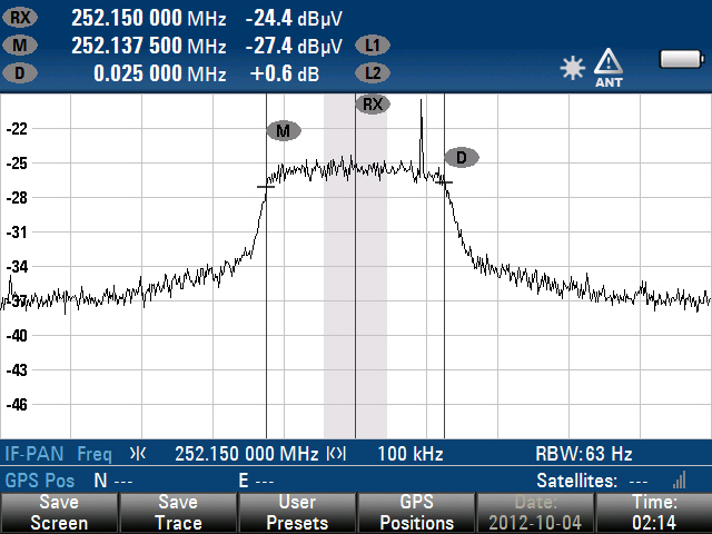 FLTSATCOM8 25Hz transponder at 252150 MHz